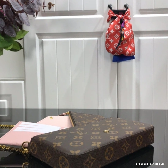 Official oldcobbler LOUIS VUITTON FÉLICIE POCHETTE 0813
